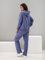 Костюм с брюками КБф-055О/серо-фиолетовый-п