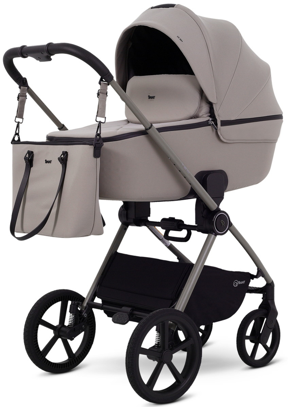 Детская коляска Rant Teo Soft 3 в 1 с автокреслом Evomax Grey Cloud