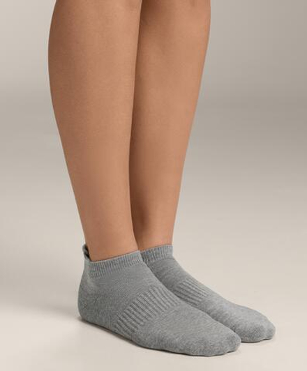 OYSHO Три пары спортивных носков, светло-серый меланж