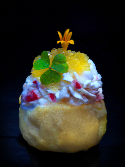 Профитроли с Сурими и щучьей икрой