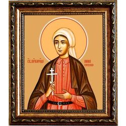Анна Горохова преподобномученица, послушница. Икона на холсте.