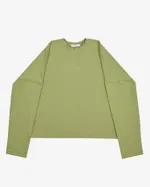 Лонгслив One Two Logo шалфей