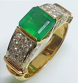 Кольцо Эстерелла золото 750 изумруд