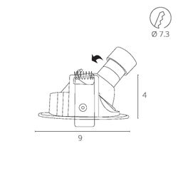 Точечный встраиваемый светильник Arte Lamp