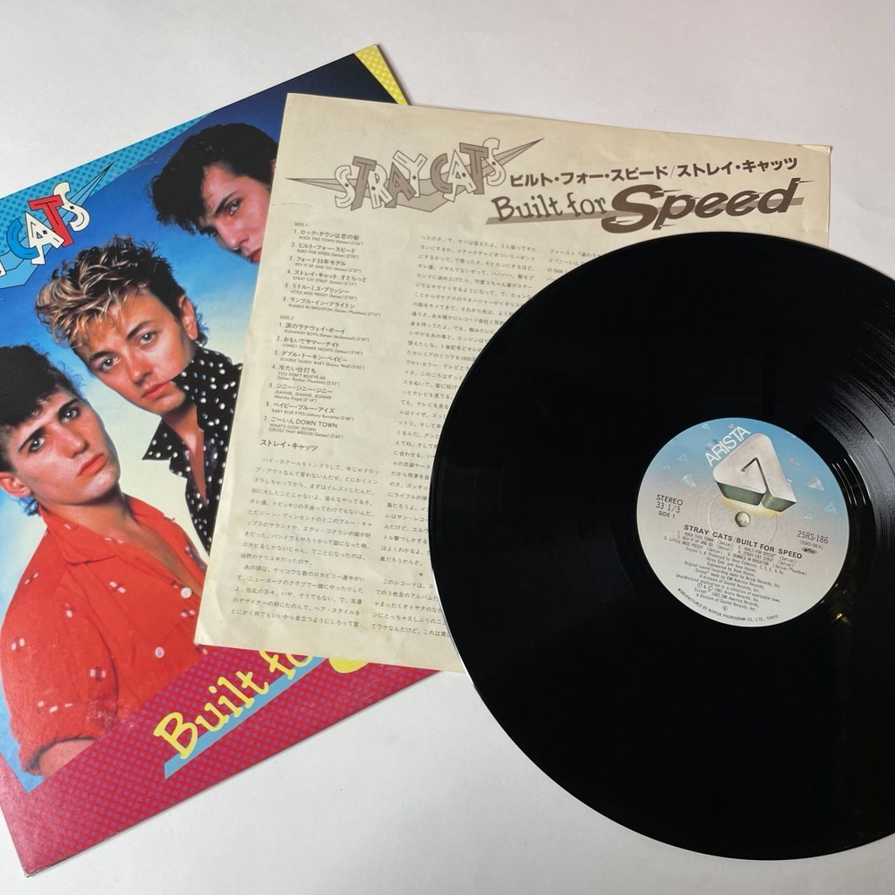 Винтажная виниловая пластинка LP Stray Cats Built For Speed (Japan 1982) (No Obi)