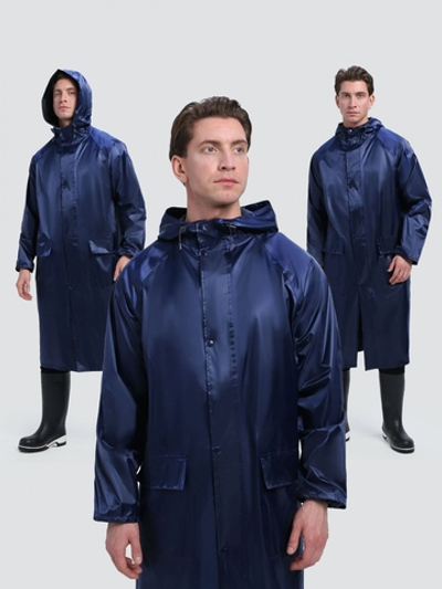 Плащ влагозащитный PROFLINE Leader (ПВХ,240), т.синий