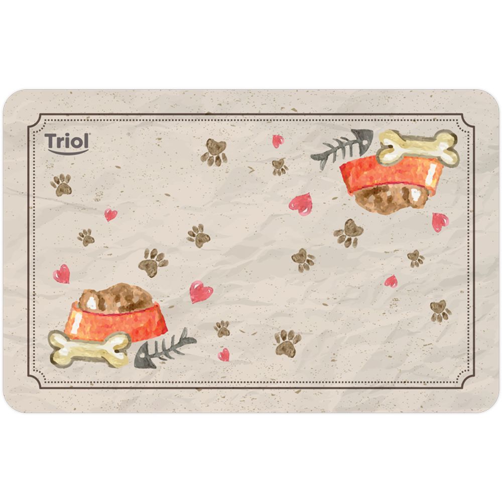 Коврик под миску «Косточки", 430*280мм