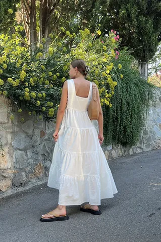 Сарафан с завязками по бокам