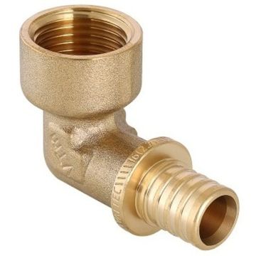 Угольник аксиальный Valtec с переходом на внутреннюю резьбу 25 (3,5) х 3/4" (VTm.452.BG.002505)