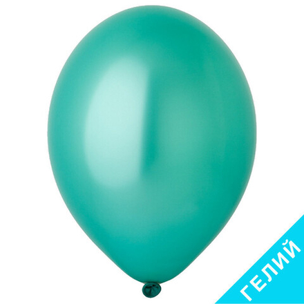 Воздушный шар, цвет 063 - зелёный, металлик, с гелием