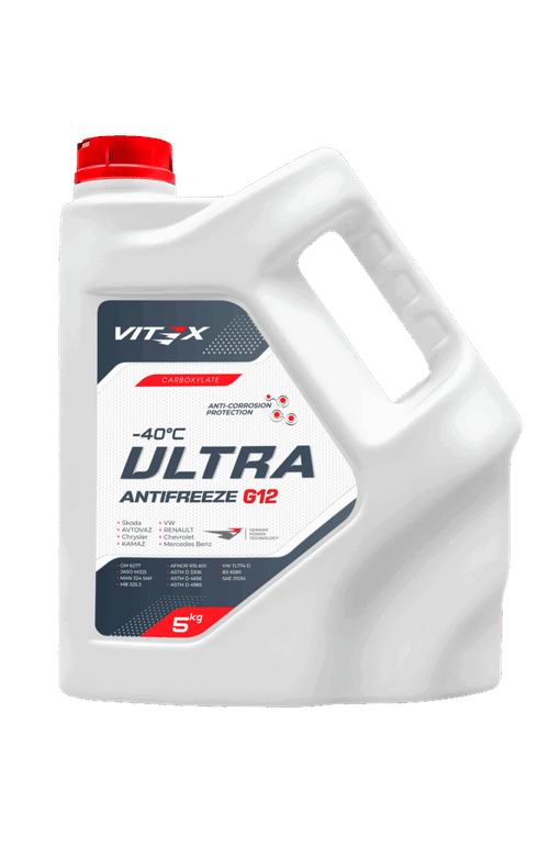 Антифриз «Vitex G12-40 Ultra G» 5кг красный