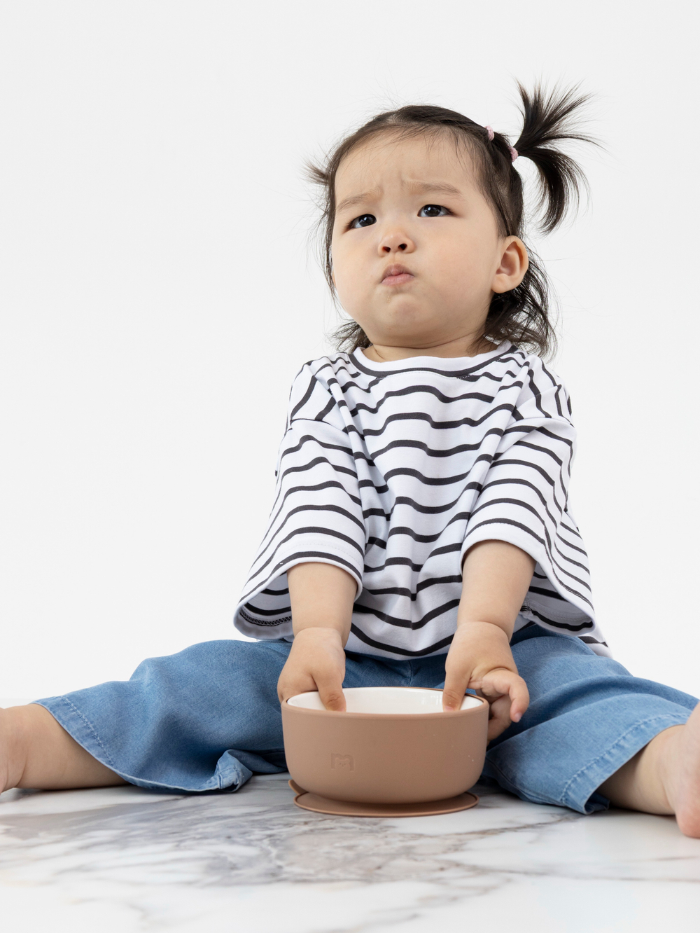 Фарфоровая миска на силиконовой присоске, Hazelnut