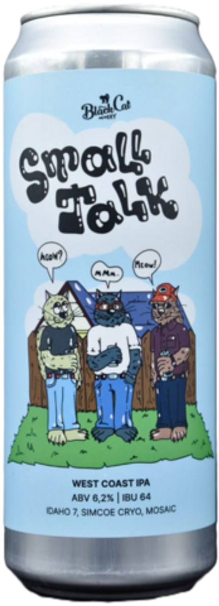 Пиво Блэк Кэт Смол Ток / Black Cat Small Talk 0.45 - банка
