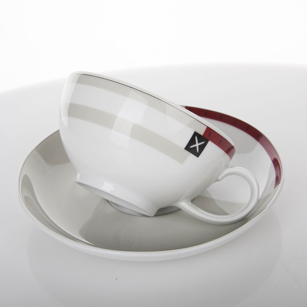 Чашка чайная с блюдцем 0.21л Seltmann Weiden Lido Coral