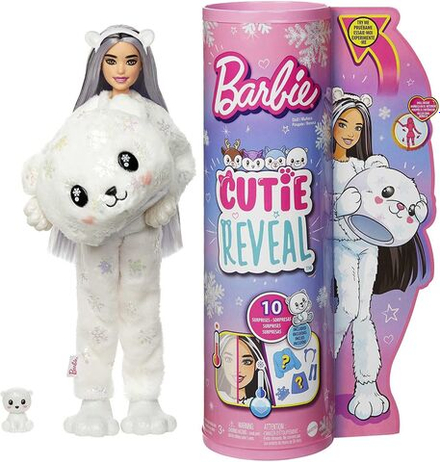 Кукла Барби Barbie Cutie Reveal в костюме белого мишки HJL64