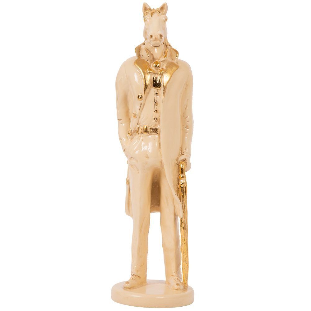 Скульптура Конь в пальто Айвори