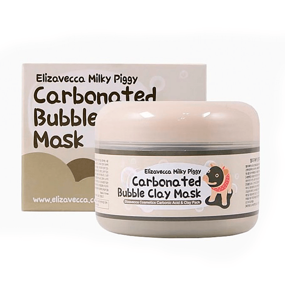 ELIZAVECCA Глиняно-пузырьковая маска для очищения пор 100 гр carbonated bubble clay mask