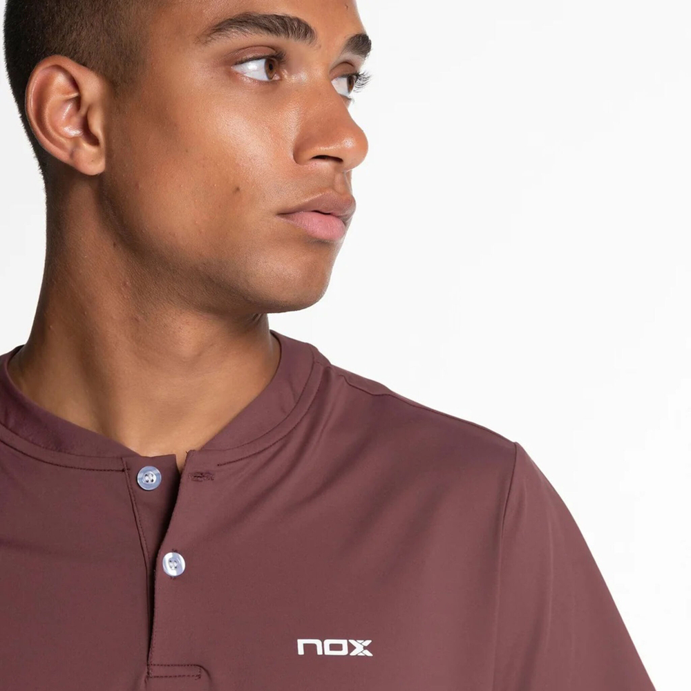 Мужское теннисное поло NOX Pro Polo Men - Dark Red