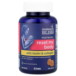 Mommy's Bliss, Postnatal Reset My Body с биотином и коллагеном, натуральный лимон, 60 жевательных таблеток