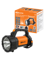 Фонарь светодиод. "Прожектор 6", 5 Вт LED+10 SMD+9 SMD, 400 лм, 3,7 В 2x18650 2,4 А*ч, USB, TDM SQ0350-0059