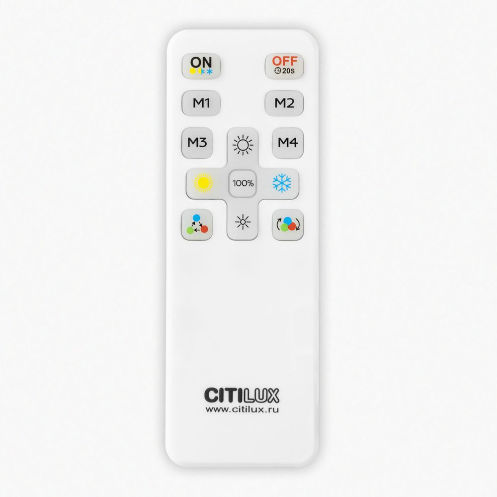 Citilux ETALON CL750400R LED RGB Светильник с пультом Белый+Бук