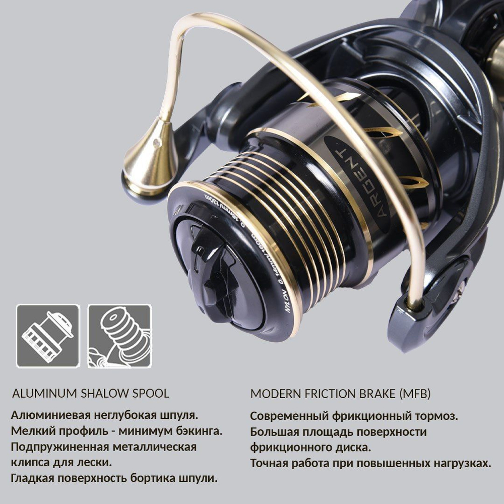 Катушка для рыбалки безынерционная Maximus ARGENT (7+1 подш.)