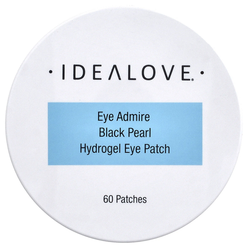 Idealove, Eye Admire, гидрогелевые патчи для глаз с чёрным жемчугом, 60 шт.