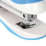 Степлер №24/6, 26/6 BRAUBERG "JET", до 20 листов, эргономичный, бело-голубой, 227760