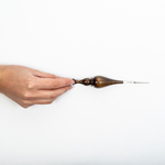 Железный крючок для вязания с деревянной ручкой из древесины кедра размером 0,8 мм. K215