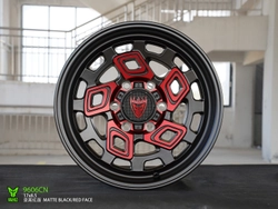 Диск колёсный BEAST OFFROAD 9606CN R17 8,5 ET0 Matte Black W Red Face