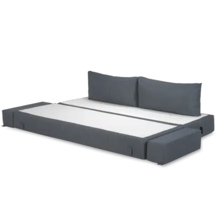 Бескаркасный диван-кровать c подлокотниками BuyDream Plus (джинс)