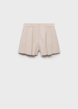 Костюмные шорты с защипами