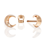 Серьги-пусеты «Тайна красоты» из красного золота