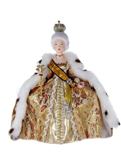 Фарфоровая кукла коллекционная  Императрица Екатерина II Великая. Сувенир ручной работы