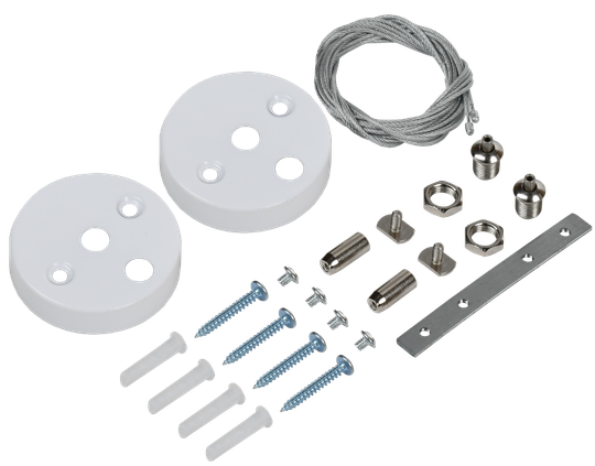 Комплект для подвесного монтажа для светильника светодиодного линейного белый LIGHTING PRO IEK