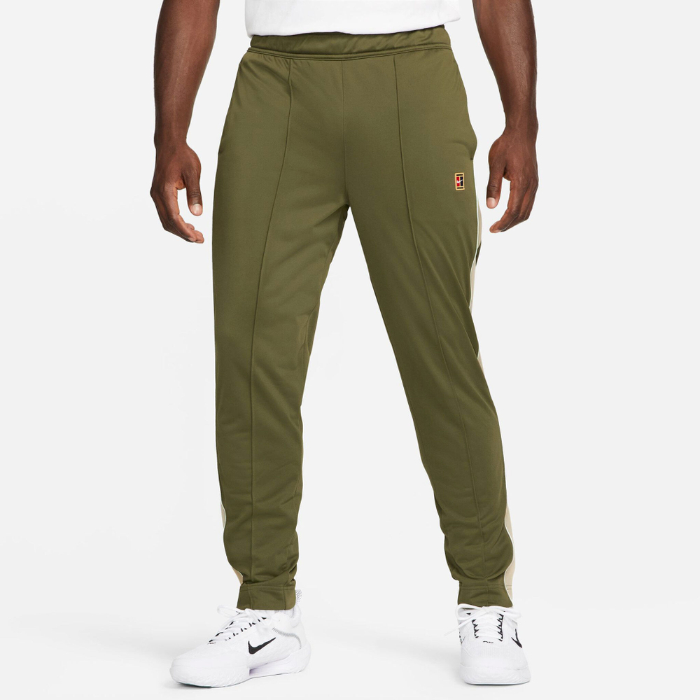 Мужские теннисные штаны Nike Court Heritage Training Pants Men - Olive, Beige