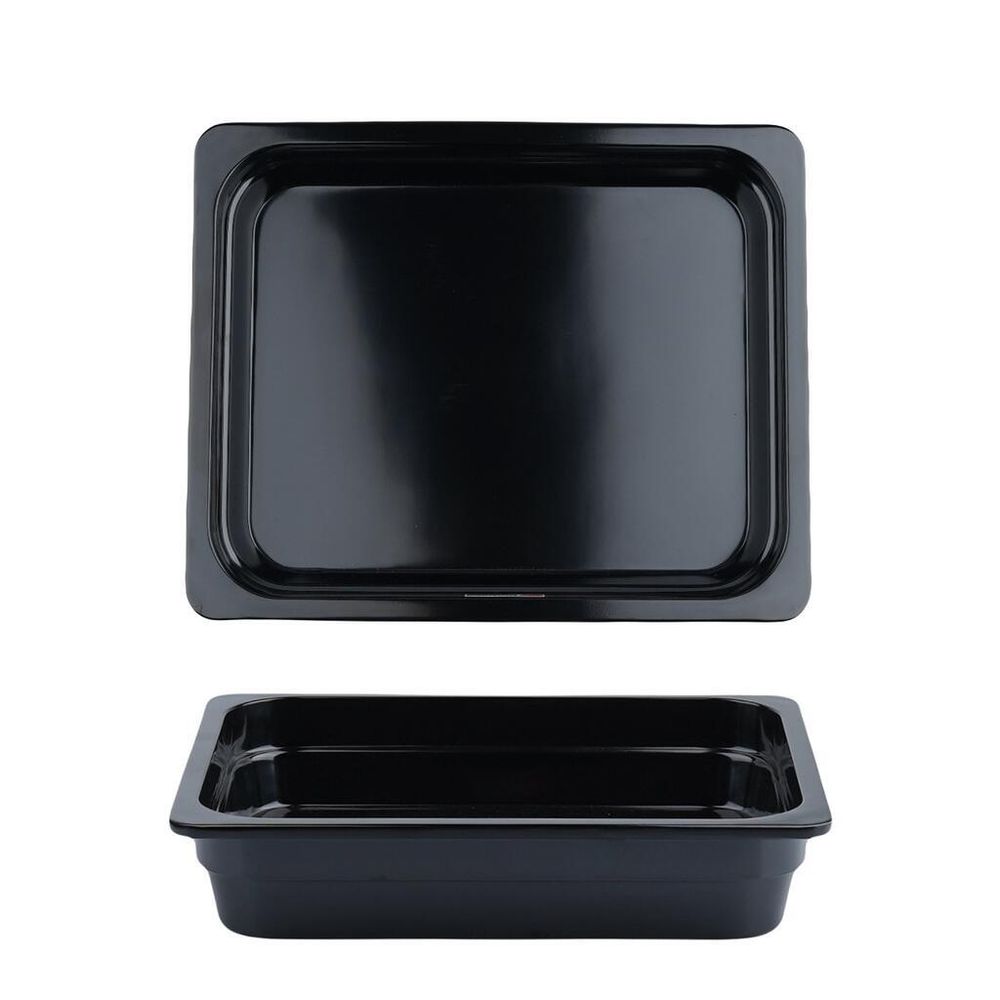 Гастроемкость 1/2 h65 мм пластик меламин 315*255*65 мм 4 л Black P.L. Proff Cuisine