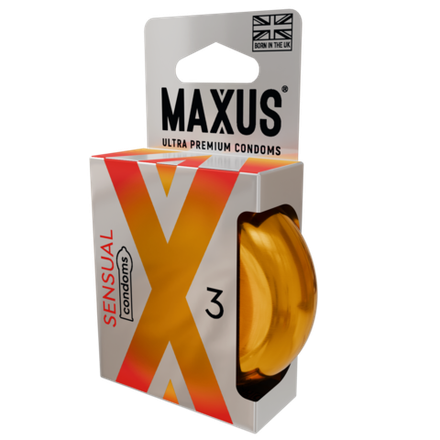Презервативы MAXUS Sensual, анатомические, 3 шт