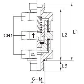Клапан VAFE DL15 BSP1/2 (корпус)