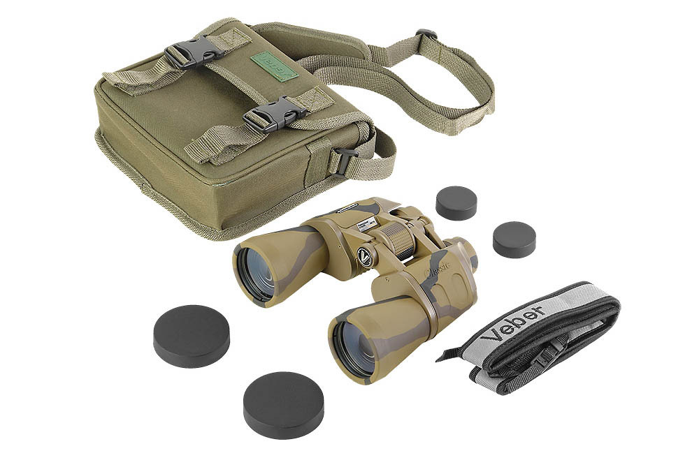 Бинокль Veber Classic БПЦ 20x50 VR камуфлированный [10961]