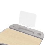 Комплект растущей детской мебели Fundesk Cura парта + стул + выдвижной ящик + подставка + лампа