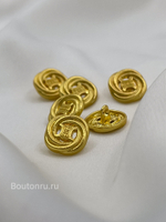 Пуговицы Сел. закрученные золотистые