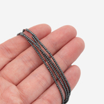 Гематин (гематит), оттенок "Gun metal", шар (разделитель) 1,6мм