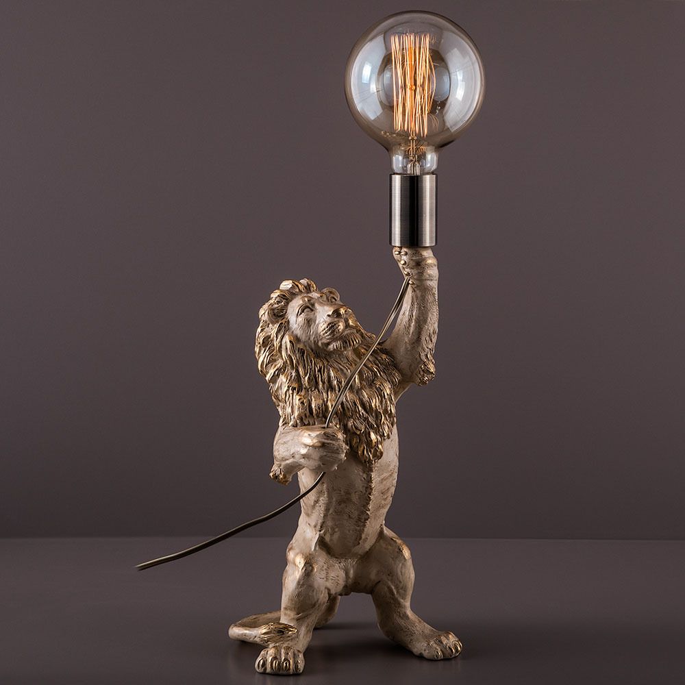 Настольная лампа Лев Ричард Айвори