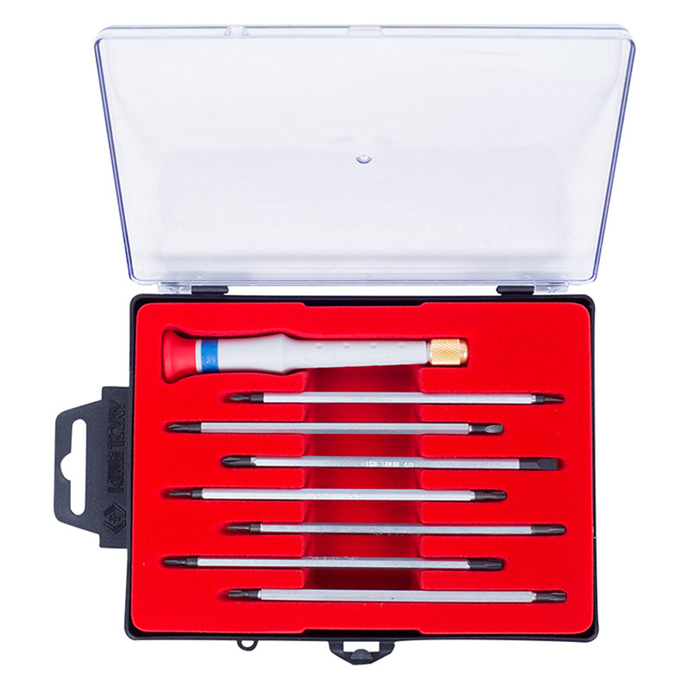 Набор прецизионных отверток (PH, SL, TORX) 8 предметов KING TONY 32607MR