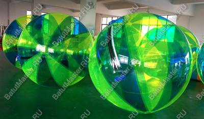 Аттракцион Водный шар ПВХ «Сине-зеленый» 2*2*2 м