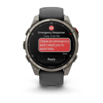 Умные часы Garmin Fenix 8 Pro 47mm, Amoled/Sapphire, Titanium wiht Graphite/Black Silicone Black (010-03198-11)