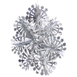 Украшение фольгированное «Сказочная снежинка» d-30 см, Серебро
