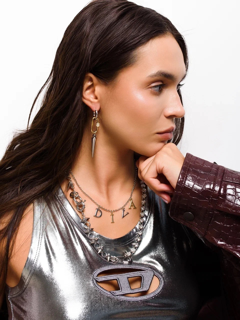 Серьги "Thorn New" Bicolor