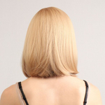 Парик искусственный с чёлкой 30 см, цвет блонд